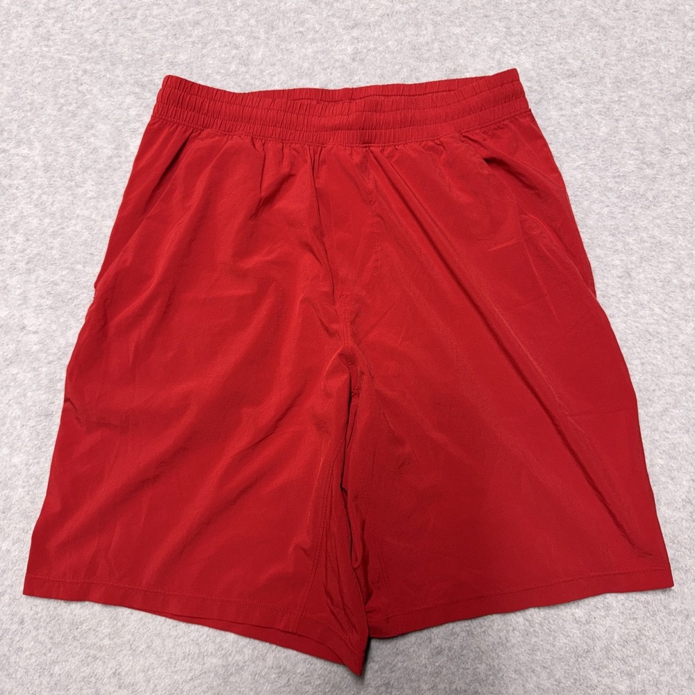 Lululemon Pacebreaker Shorts Mens M Red 9in Linerless Drawstring Lightweight